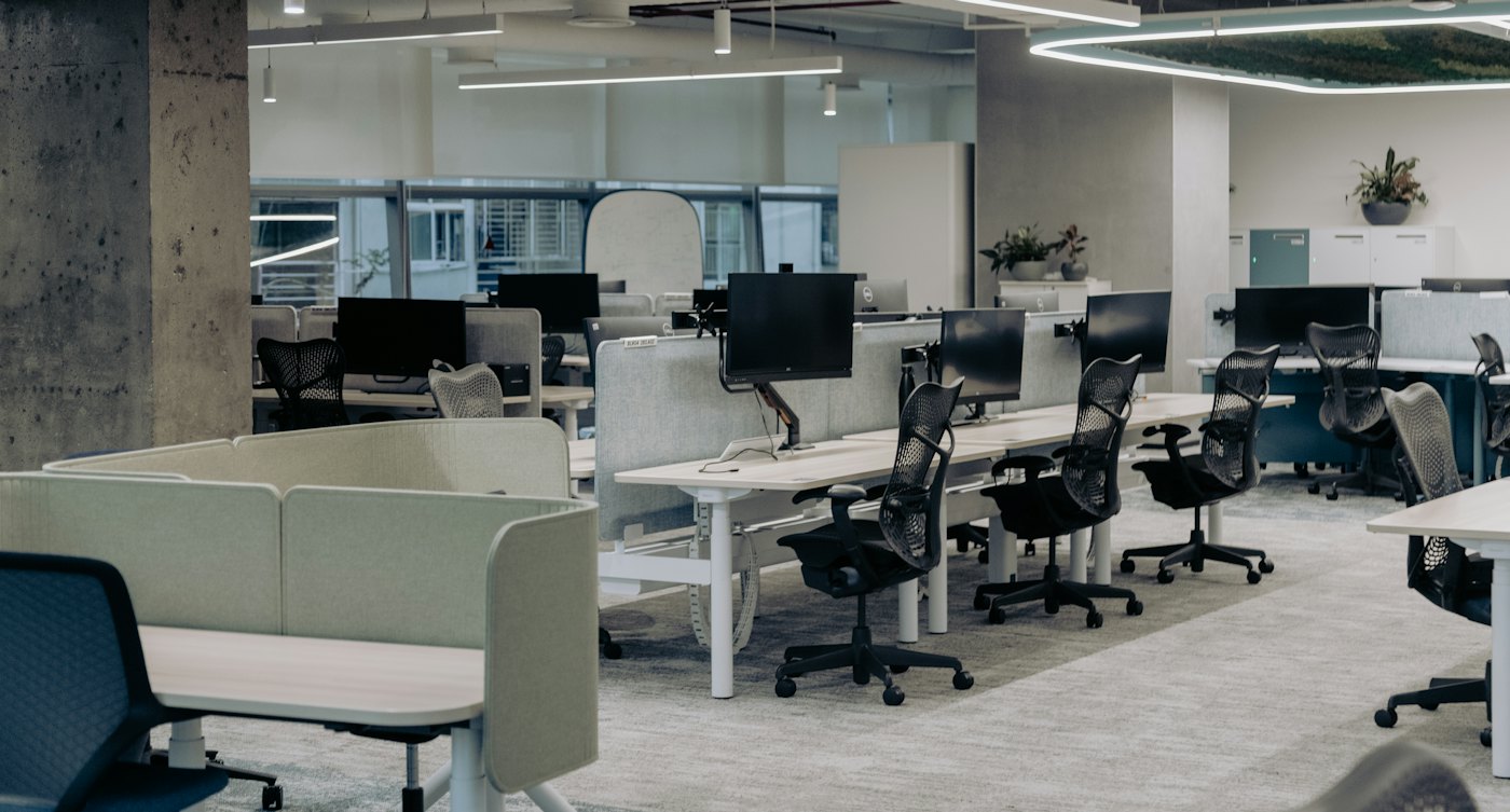 Modern open-plan workspace