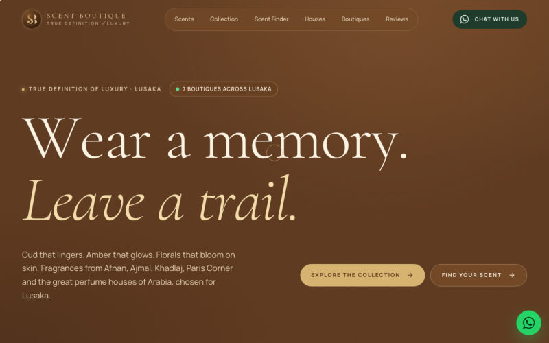 Scent Boutique website